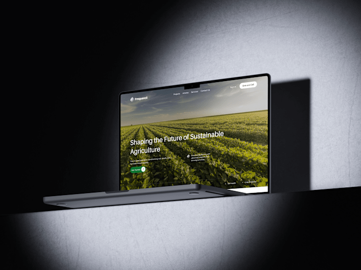 Cover image for Modern Agricultural Website Design