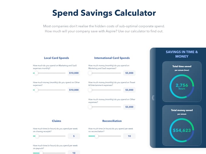 Cover image for Spend Saving Calculator