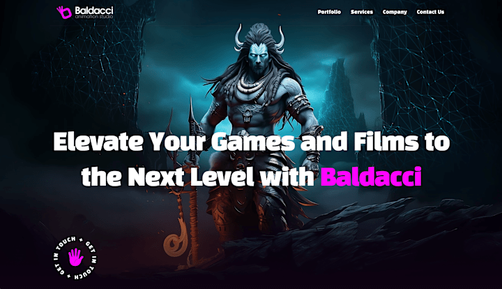 Cover image for Baldacci Animation - Framer Website Design & Development 