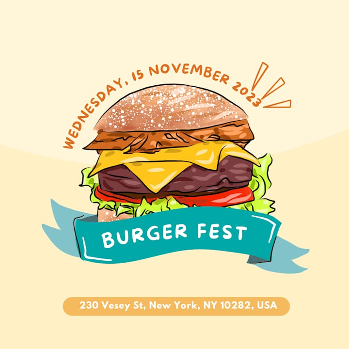 Cover image for Burger Fest Instagram Advertisement Project