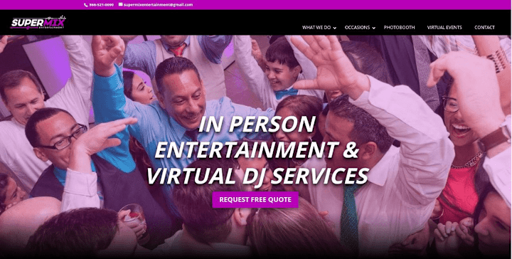 Cover image for Supermix Entertainment | Web Design | WordPress 