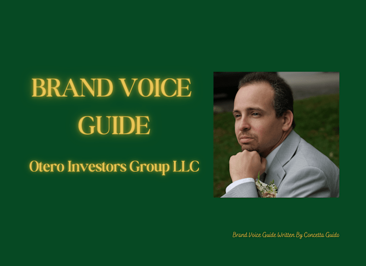 Cover image for Otero Investors Group LLC Brand Voice Guide