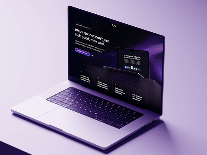 Cover image for Modern and Futuristic Landing Page