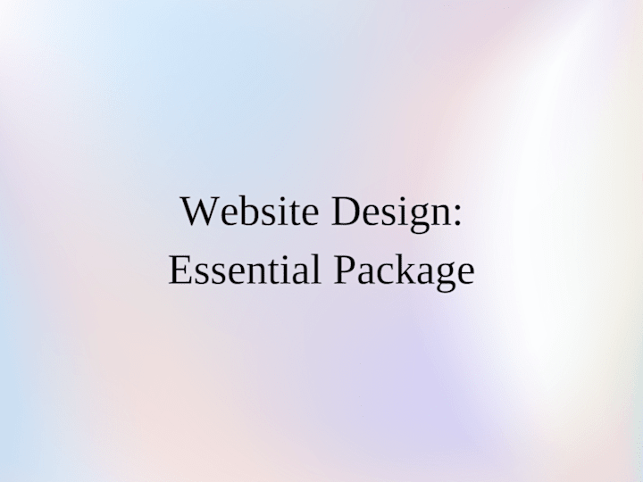 Cover image for Web Design: Essential Package