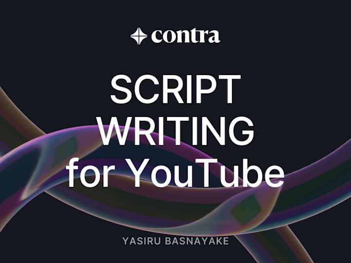 Cover image for Script writing services for YouTube optimized for Monetization