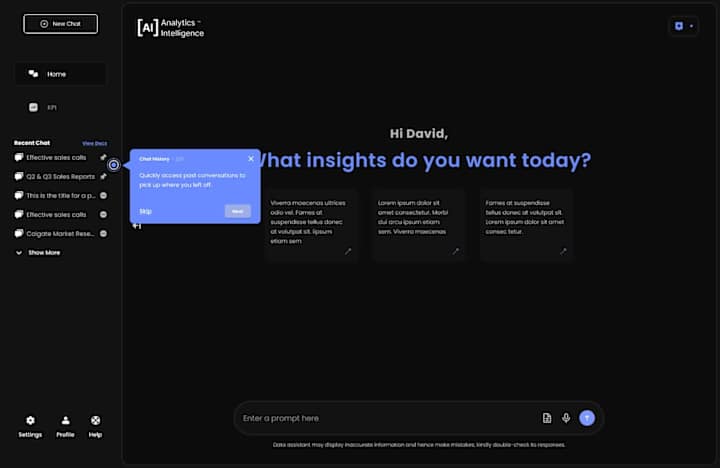 Cover image for Data Assistant - Web App