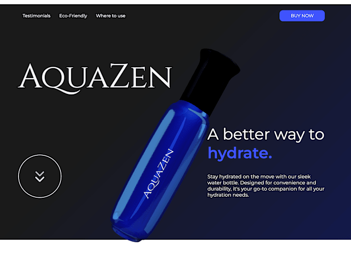 Cover image for AquaZen’s premium water bottles