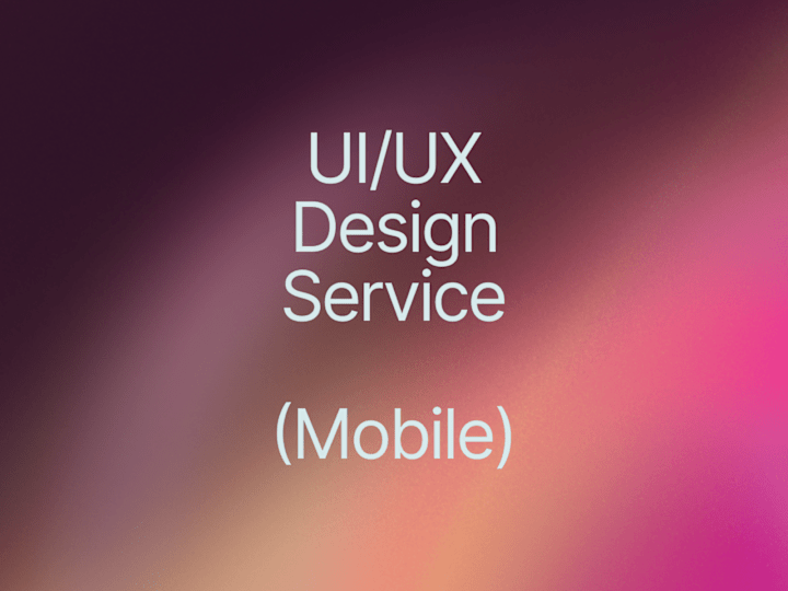 Cover image for UI/UX Design (Mobile)