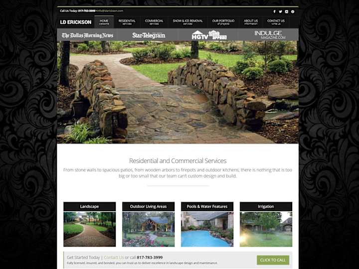 Cover image for Landscape Design Company Web & Brand Elevation Project