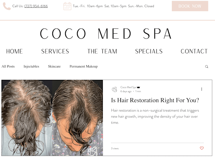 Cover image for Coco Med Spa - Blogs