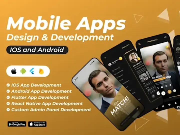 Cover image for I will develop  android mobile app using java ,kotlin,firebase.