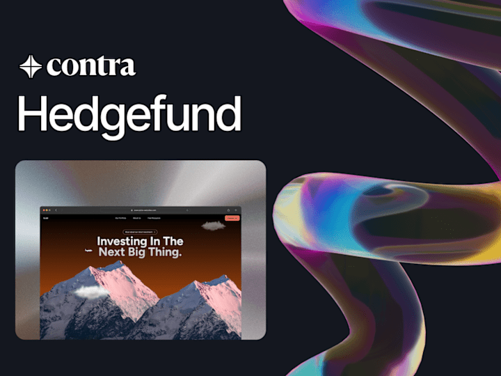 Cover image for Hedgefund Landing Page