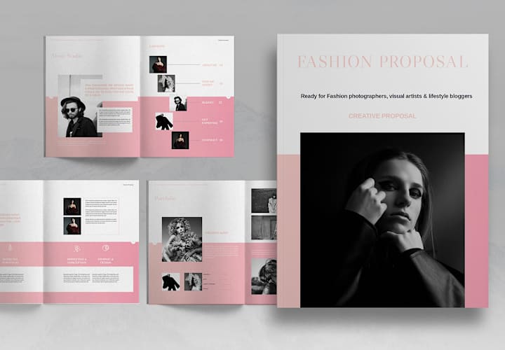 Cover image for Pink Fashion Proposal Brochure
