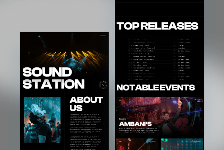 Cover image for Sound Station - Website Design and Development