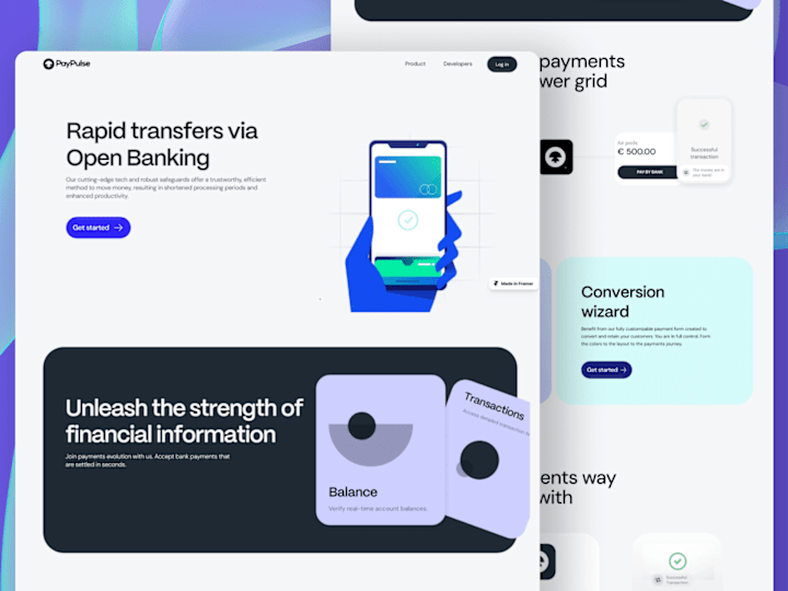 Cover image for Fintech SaaS | UI Design + Custom Illustration + Framer