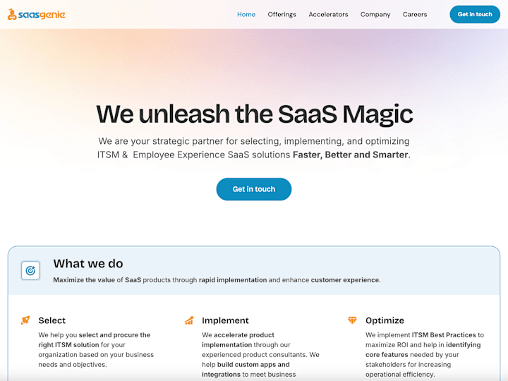 Cover image for Saasgenie | We unleash the SaaS Magic