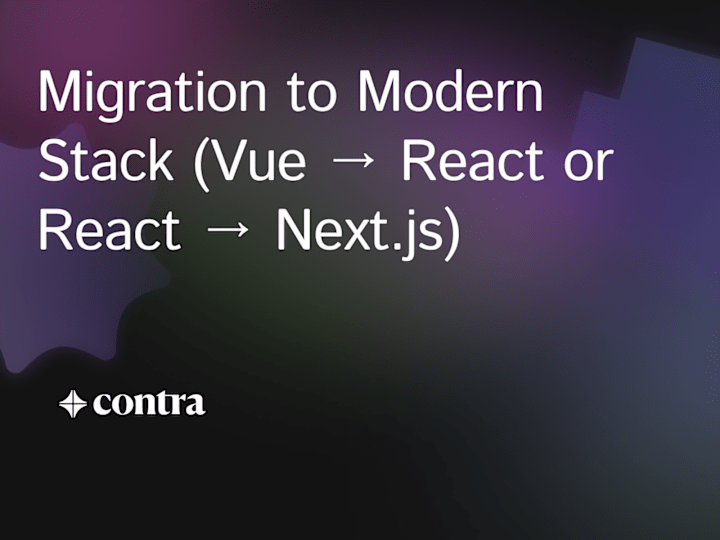 Cover image for Migration to Modern Stack
