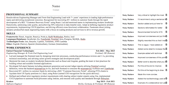 Cover image for ATS Optimized Software Engineer Resume Sample