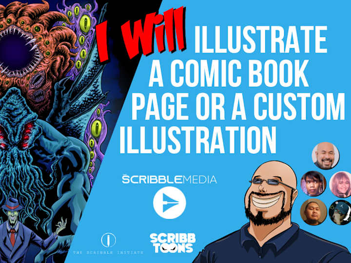 Cover image for I will illustrate a comic book page or a custom illustration