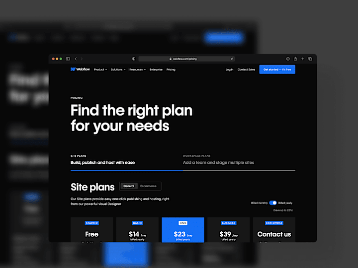 Cover image for Navigating Customer Confusion: Webflow's Redesigned Pricing Page