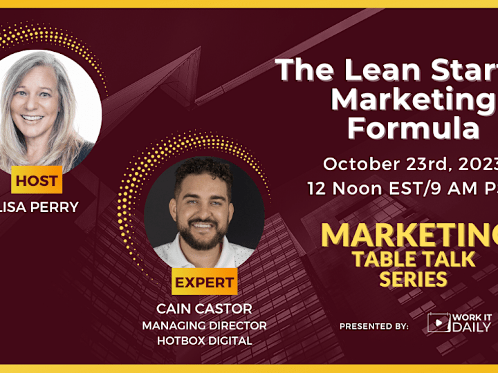 Cover image for The Lean Startup Marketing Formula Livestream Event