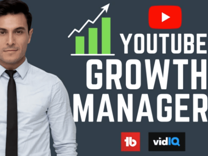 Cover image for I will be your YouTube channel growth manager, video SEO expert.