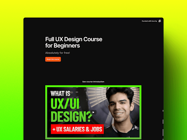 Cover image for  Online course platform website on Framer 