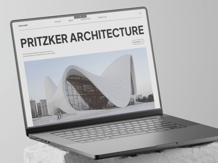 Cover image for Zaha Hadid: A Visionary Architecture Portfolio in Minimalist Web