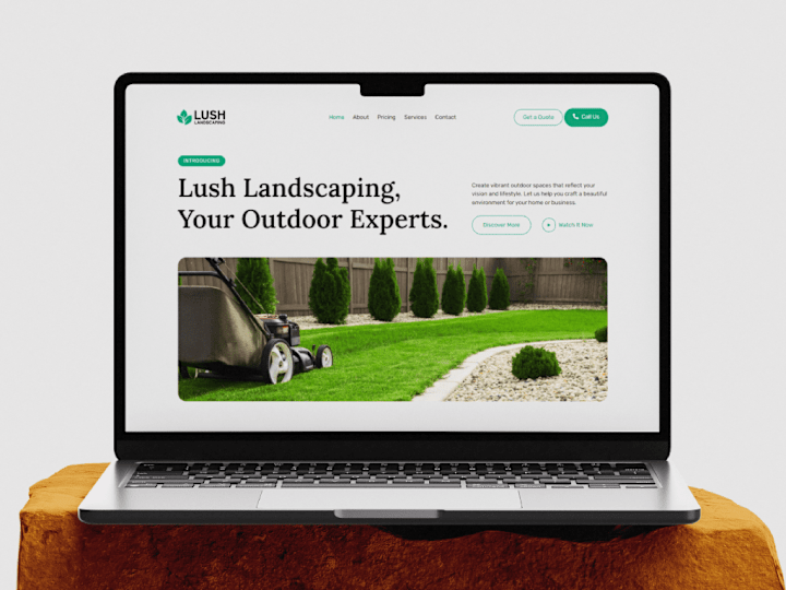 Cover image for Professional Business Website - Lush Landscaping