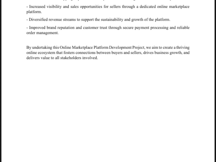 Cover image for Online Market platform Development project 