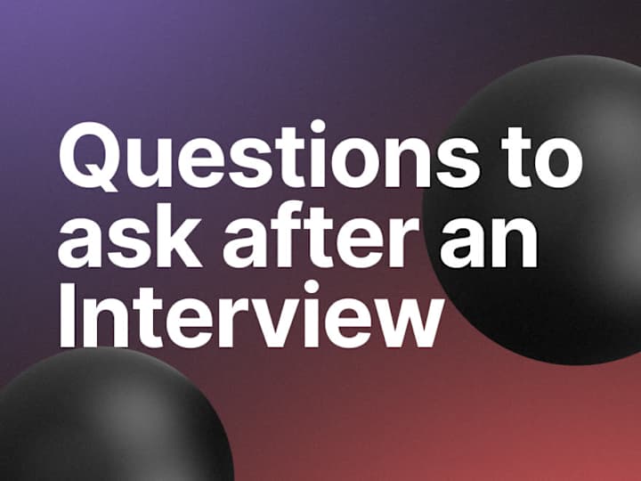 Cover image for Unique Questions to Ask at the end of an Interview 🤝