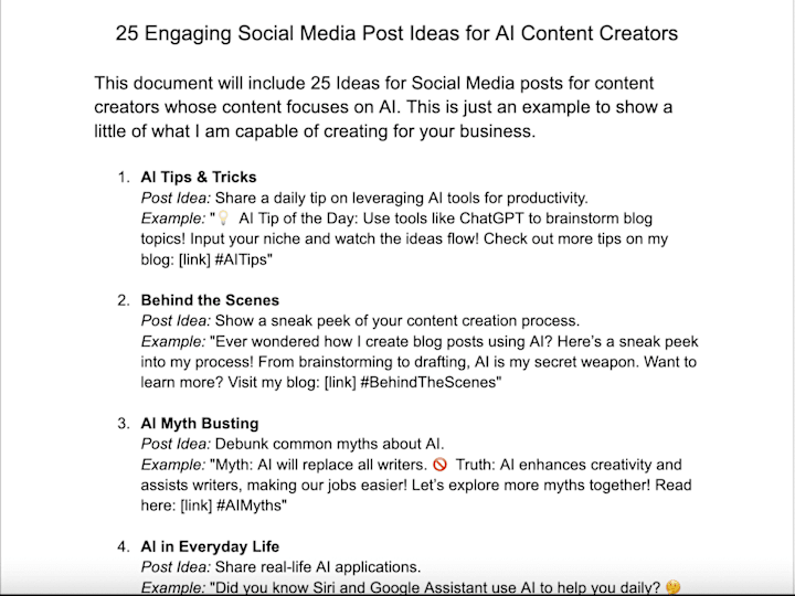 Cover image for 25 Engaging Social Media Post Ideas for AI Content Creators