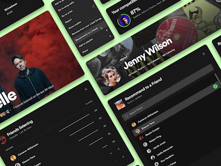 Cover image for Web App • Exploring social features for Spotify