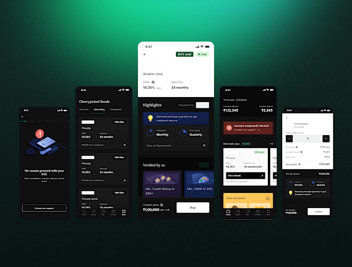 Cover image for Fintech Mobile App UI/UX Design