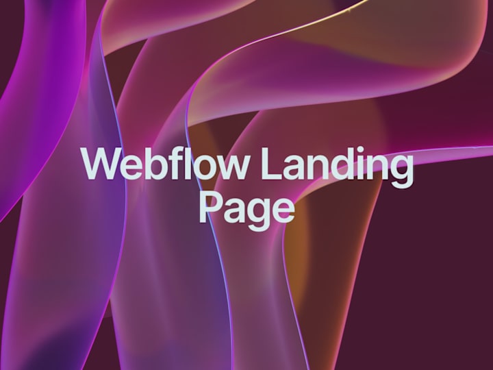 Cover image for Webflow Landing Page