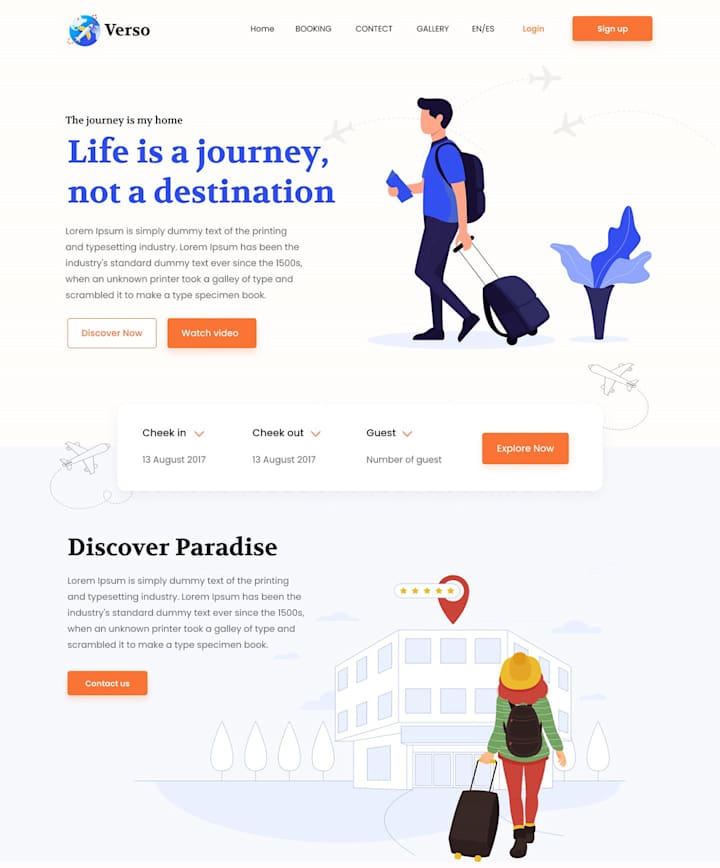 Cover image for Travel Website Design