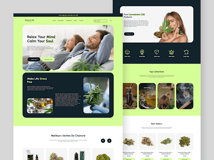 Cover image for Fleur & cbd : Cannabis E-commerce Website