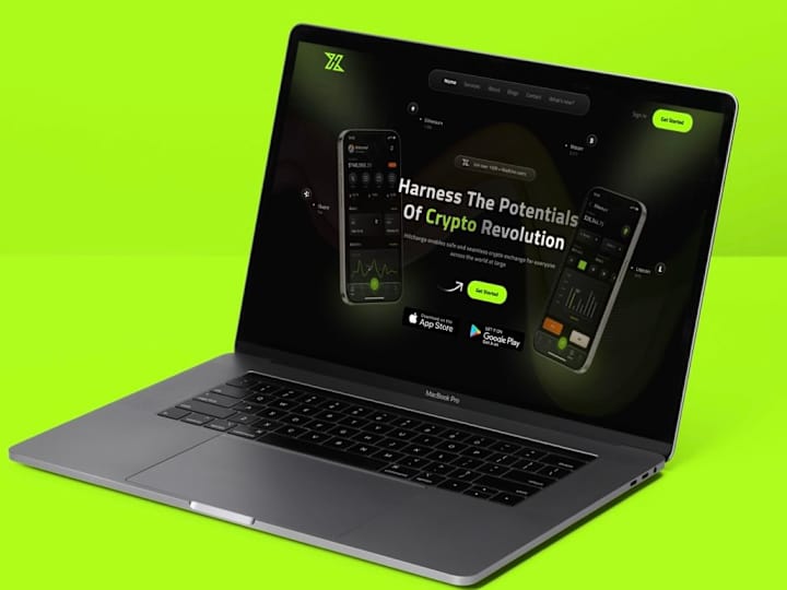 Cover image for HXchange - Web 3 Landing Page Design