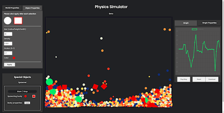 Cover image for React physics simulator