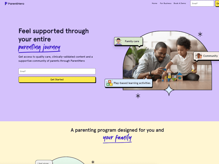 Cover image for Parenting support project