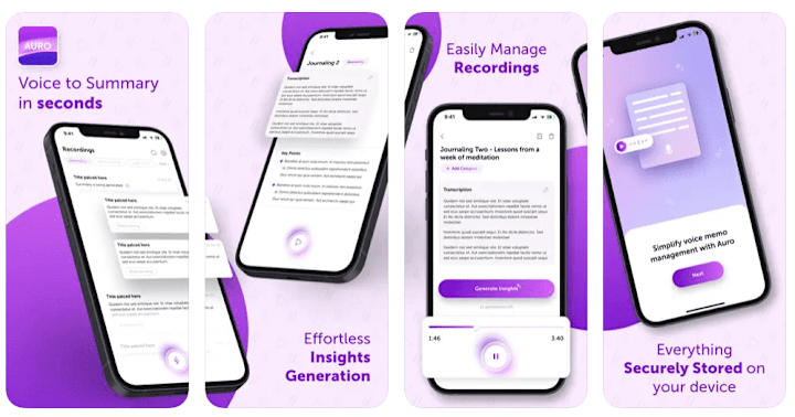 Cover image for Auro - Voice Memo Summaries