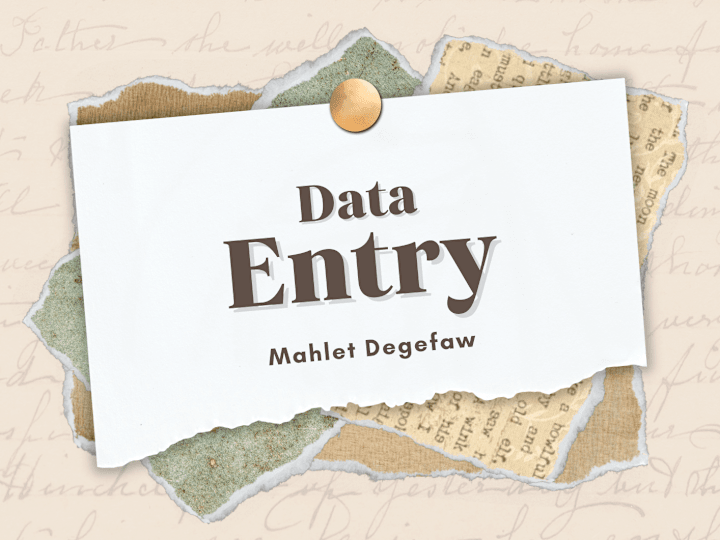 Cover image for data entry