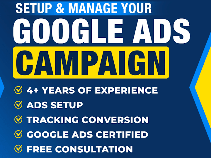 Cover image for I will setup google ads AdWord manage your PPC campaign strategy