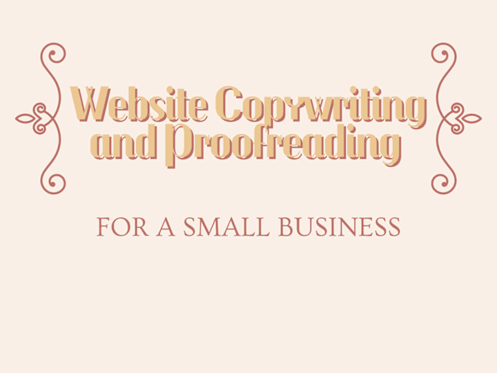 Cover image for Website Copywriting and Proofreading 
