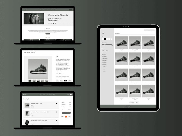 Cover image for UI Design for a Men's Clothing Store Website