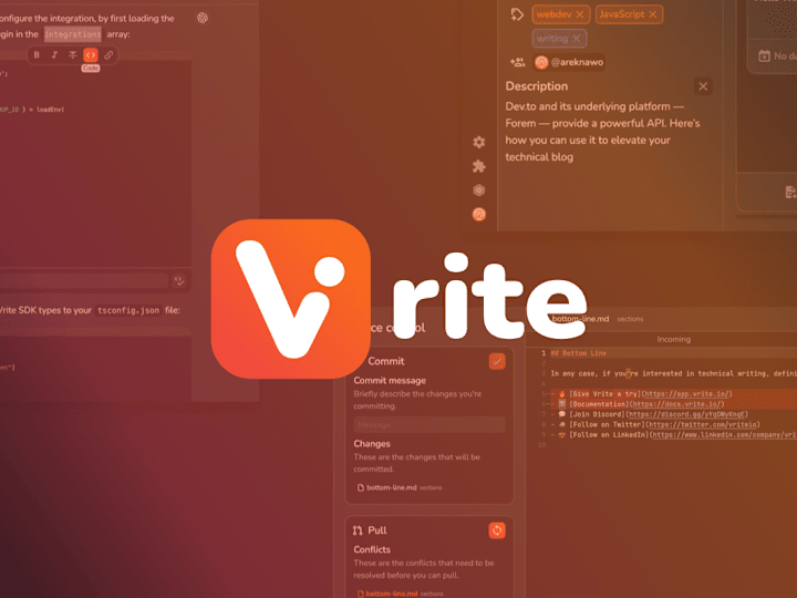 Cover image for Vrite - Open-Source Developer Content Platform