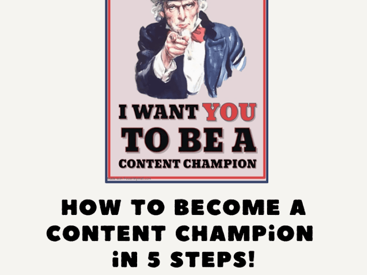 Cover image for Becoming a Content Champion