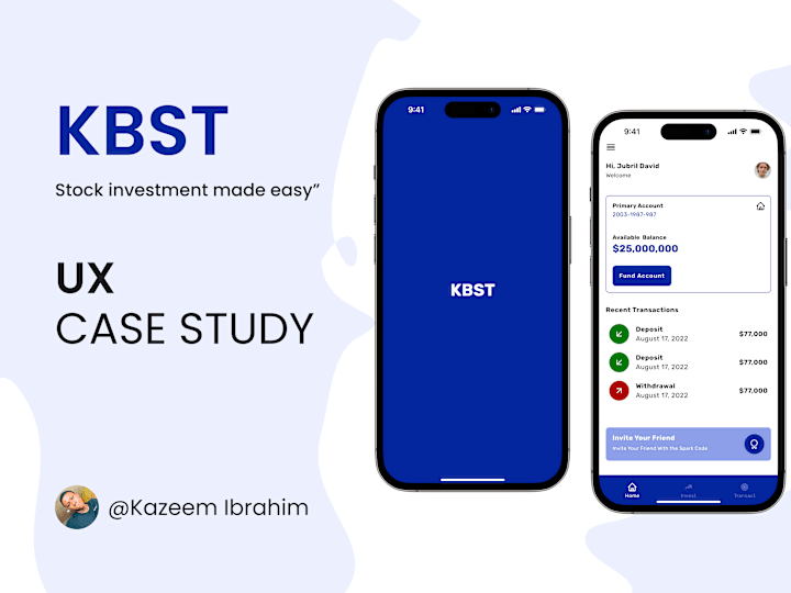 Cover image for KBST Stock Investment App UX Case Study
