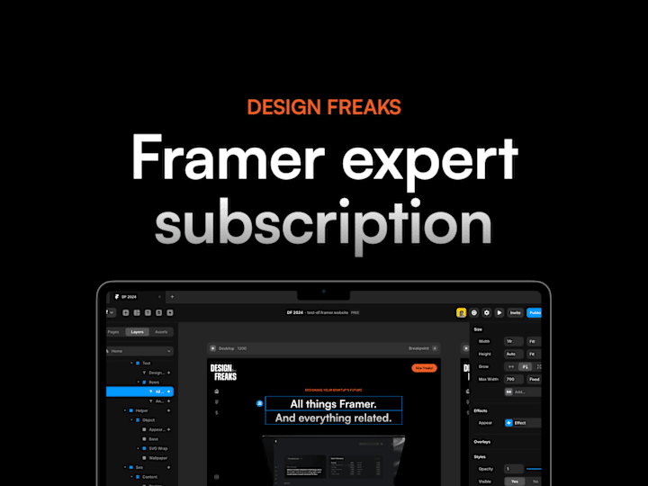 Cover image for Framer Expert subscription