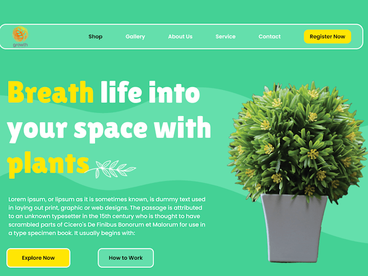 Cover image for E-Plant Website Design